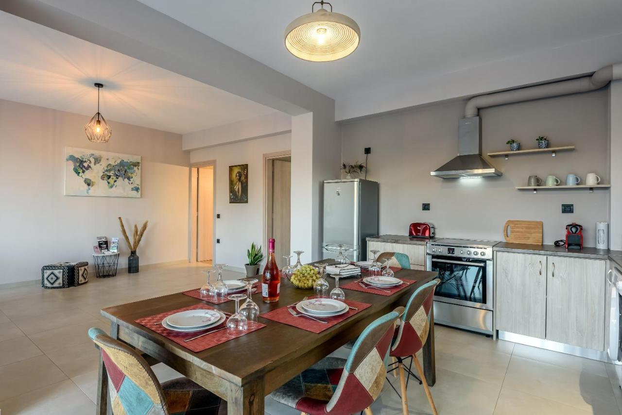 Villa Vasiliki Stalos Bagian luar foto